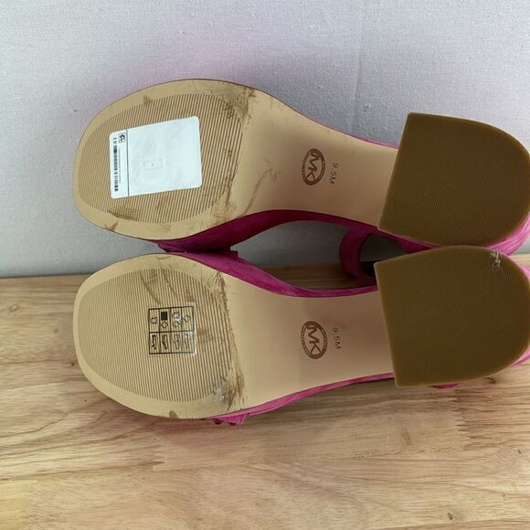 Michael Kors Tara Gem Platform Sandels- Pink- Size 9.5 M- NWOB - Picture 8 of 10